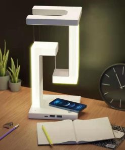 Creative Smartphone Wireless Charging Suspension Table Lamp Balance Lamp Floating For Home Bedroom